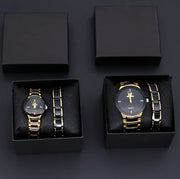 Quartz Couple Watch Steel Band Suit