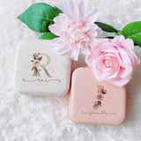 Personalised Zipper Jewelry Box — Compact Travel Jewelry Case