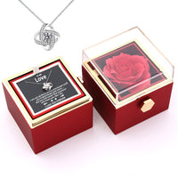 Rotating Rose Jewelry Box