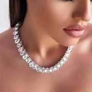 Stonefans Teardrop Choker Necklace vintage Sexy Luxury Rhinestone Collar Elegant Party Wedding Fashion Jewelry Accessories Gifts